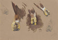 archibald thorburn study of eagles feet A4 Photo Print