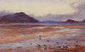 archibald thorburn sunset over rum from sandaig bay knoydart A4 Photo Print