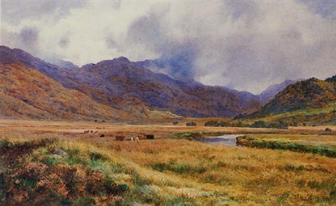 archibald thorburn the long pool on the inverie river glen dubh lochain knoydart A4 Photo Print