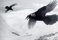 archibald thorburn the ravens corrie A4 Photo Print