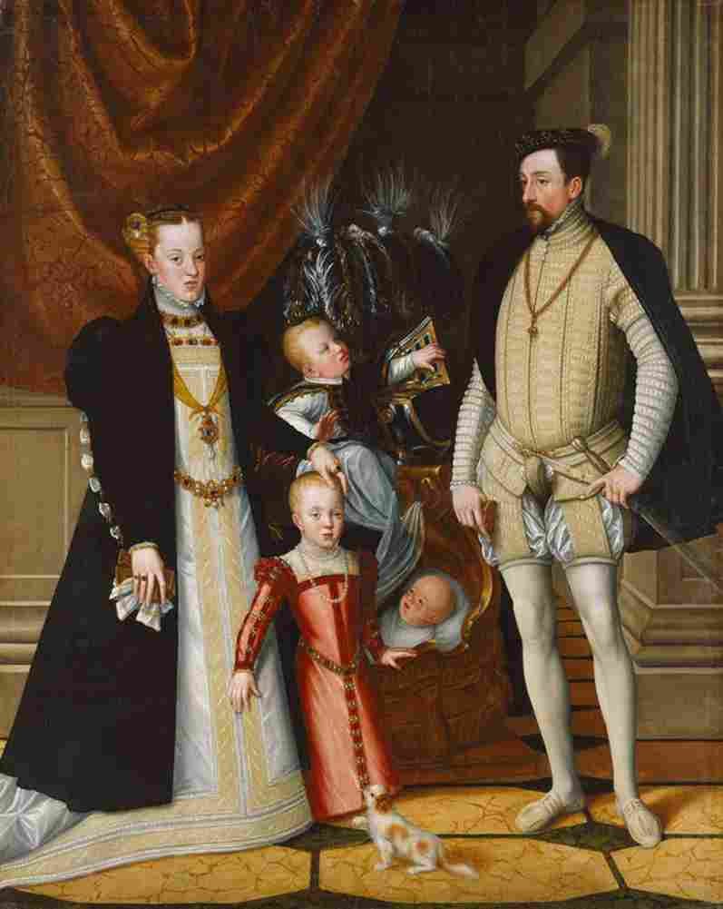 arcimboldo holy roman emperor maximilian two of austria and his wife infanta maria of spain with their children Art A4 Photo Print