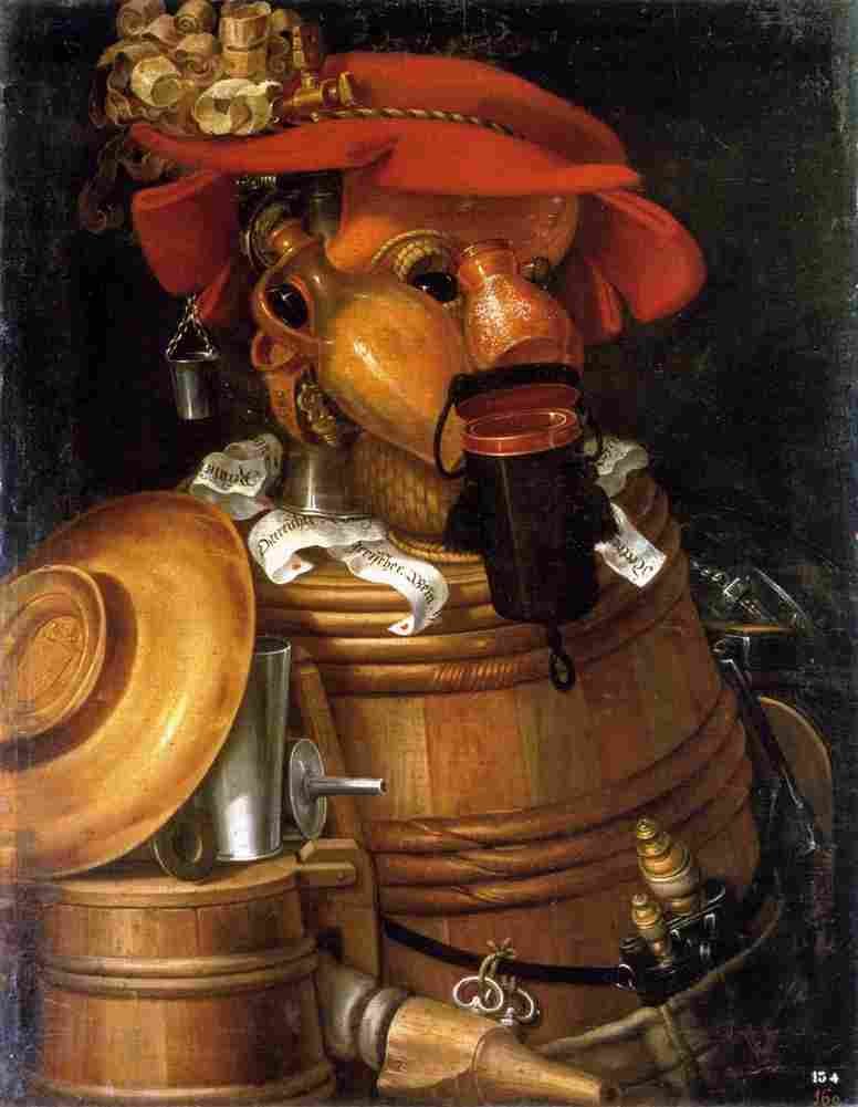 arcimboldo the waiter Art A4 Photo Print