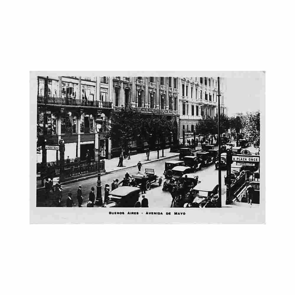 argentina buenos aires avenida de mayo ed g bourquin y cia 562 Vintage A4 Photo Print