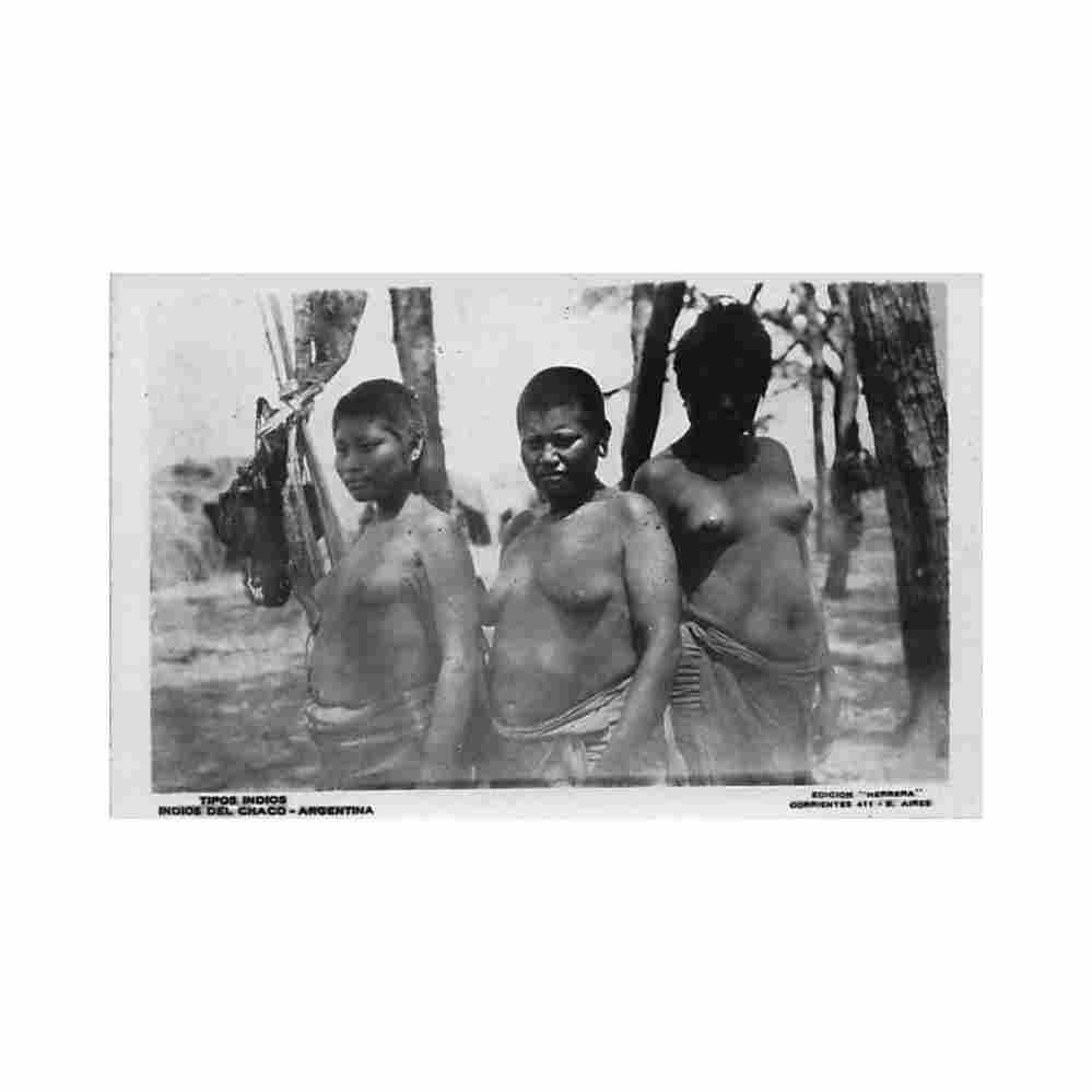 argentina chaco topless nude indian women herrera Vintage A4 Photo Print