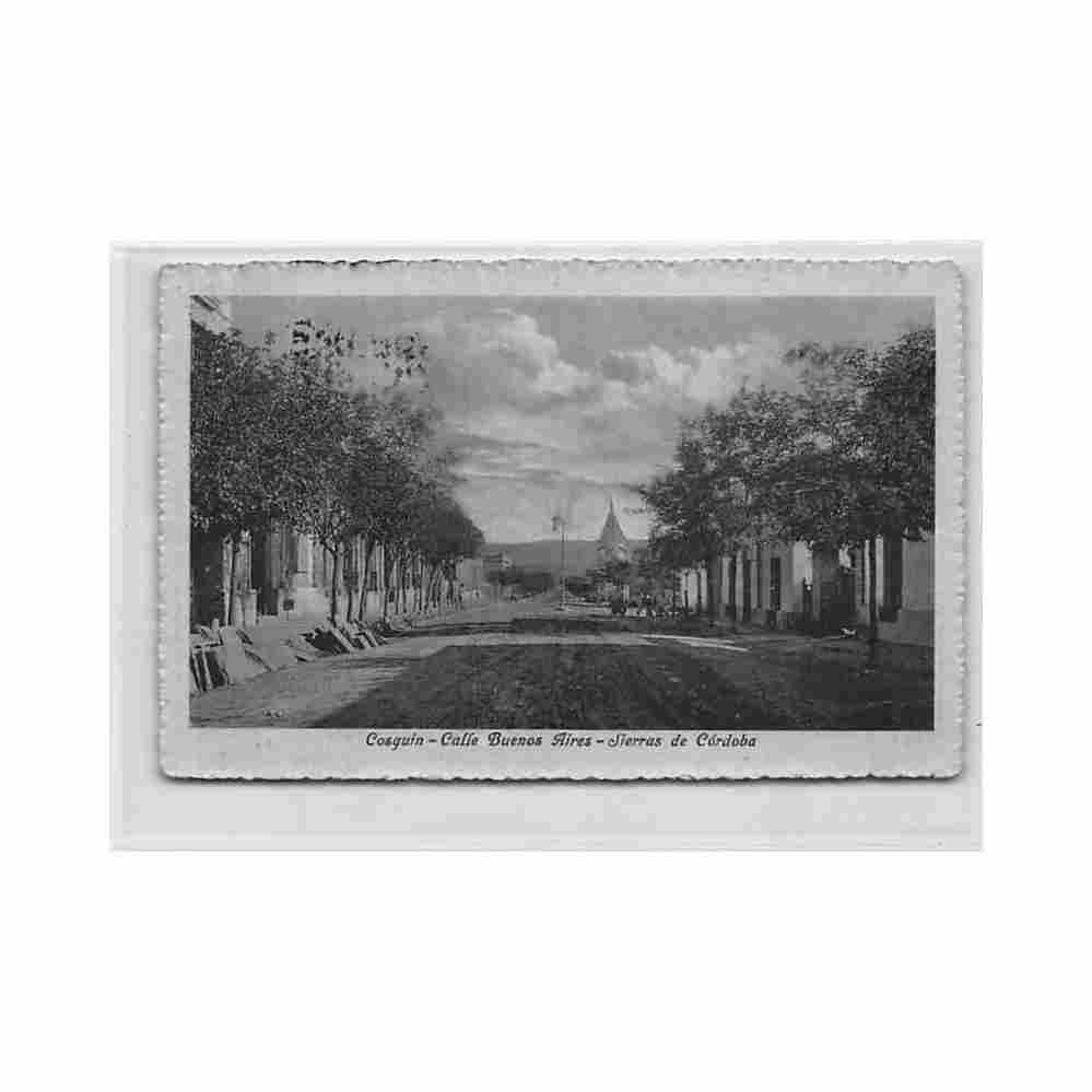 argentina cosquin calle buenos aires ed desconocido Vintage A4 Photo Print