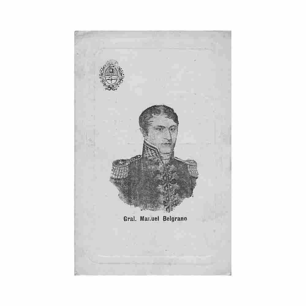 argentina general manuel belgrano ed desconocido Vintage A4 Photo Print
