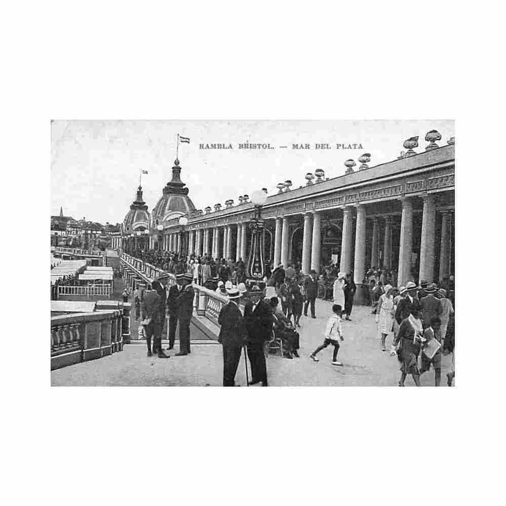 argentina mar del plata rambla bristol ed libreria rey 64 Vintage A4 Photo Print