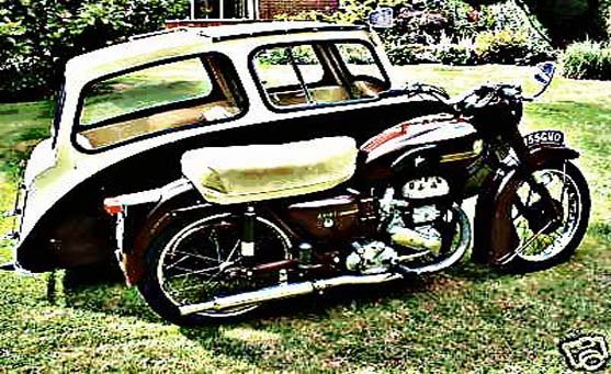 ariel combination motorbike A4 Photo Print