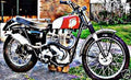 ariel hs scrambler motorbike A4 Photo Print