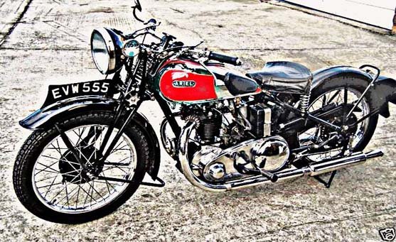 ariel lg250 motorbike A4 Photo Print