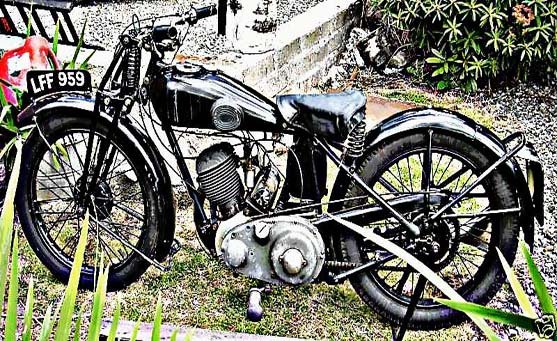 ariel mb32 motorbike A4 Photo Print