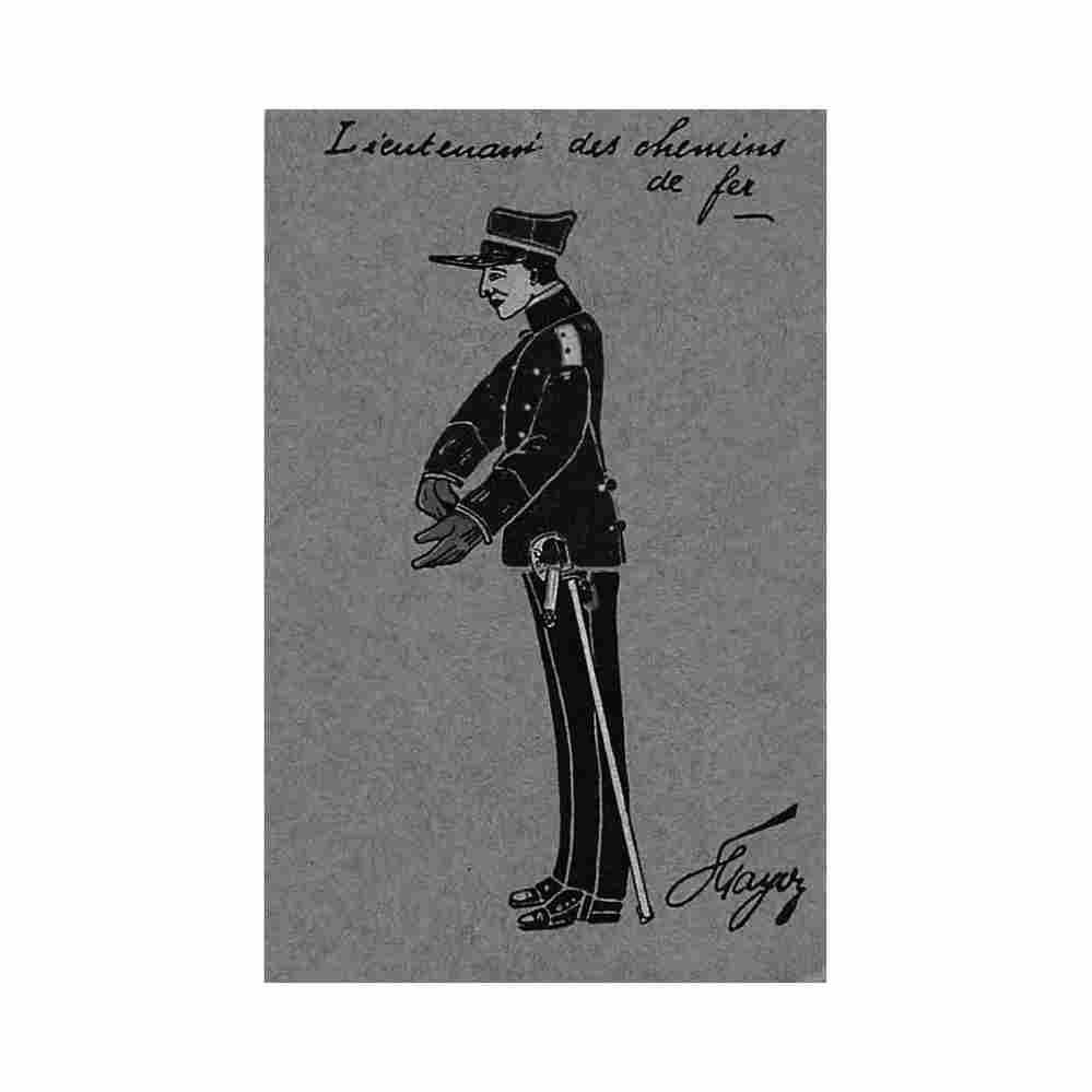 armee suisse lieutenant des chemins de fer ed h lilienfeld 3 Vintage A4 Photo Print