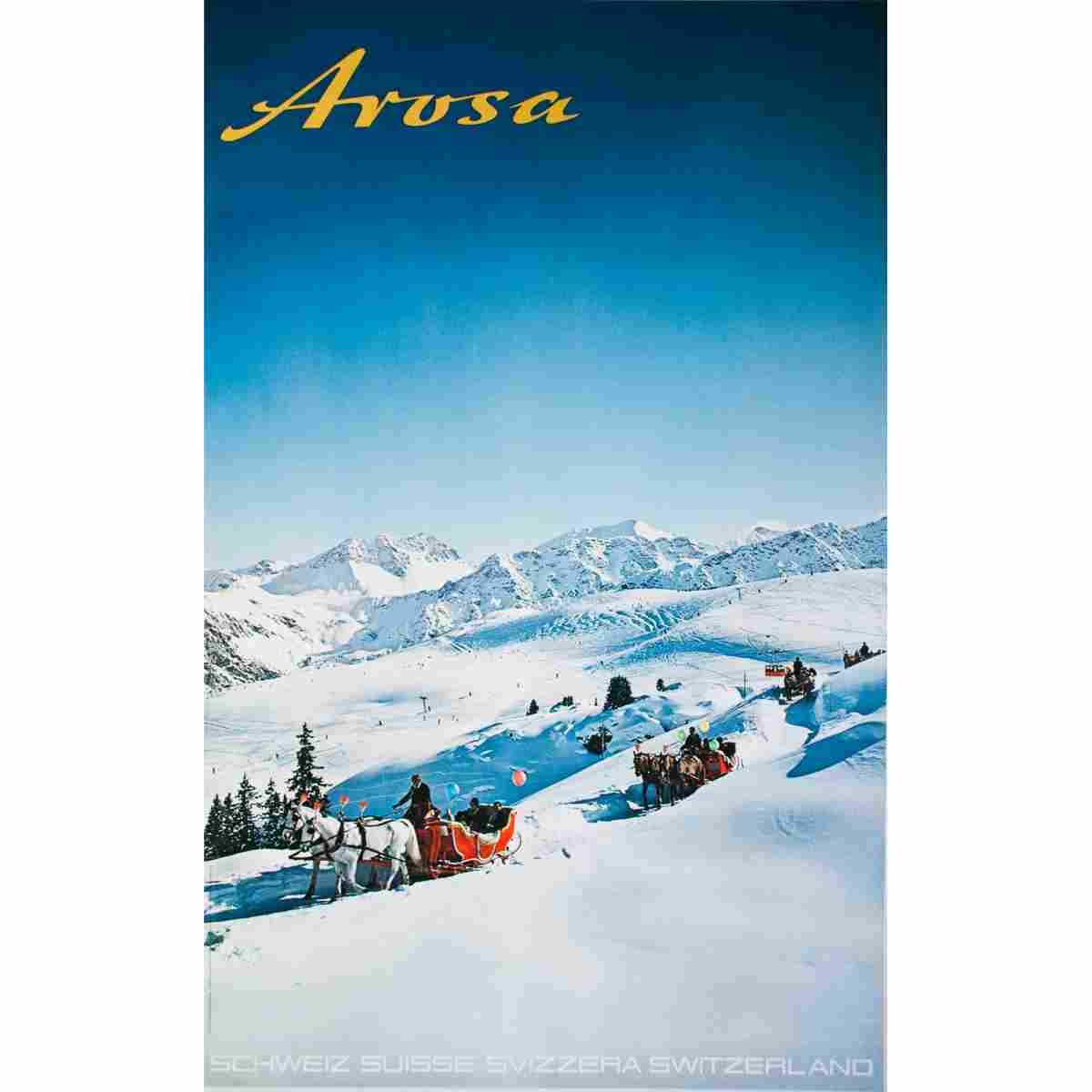 arosa hausammann brun 1969 2 Advert A4 Photo Print