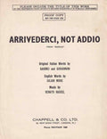 arrivederci not addio proof copy enrico olde sheet music 109127 A4 Photo Print