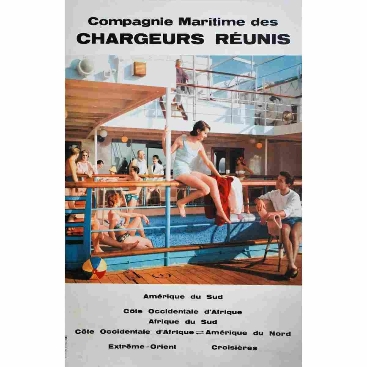 arsac chargeurs reunis vers 1950 2 Advert A4 Photo Print