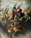 arteaga saint michael fighting with rebellious angels Art A4 Photo Print