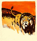 aschenborn lion Art A4 Photo Print