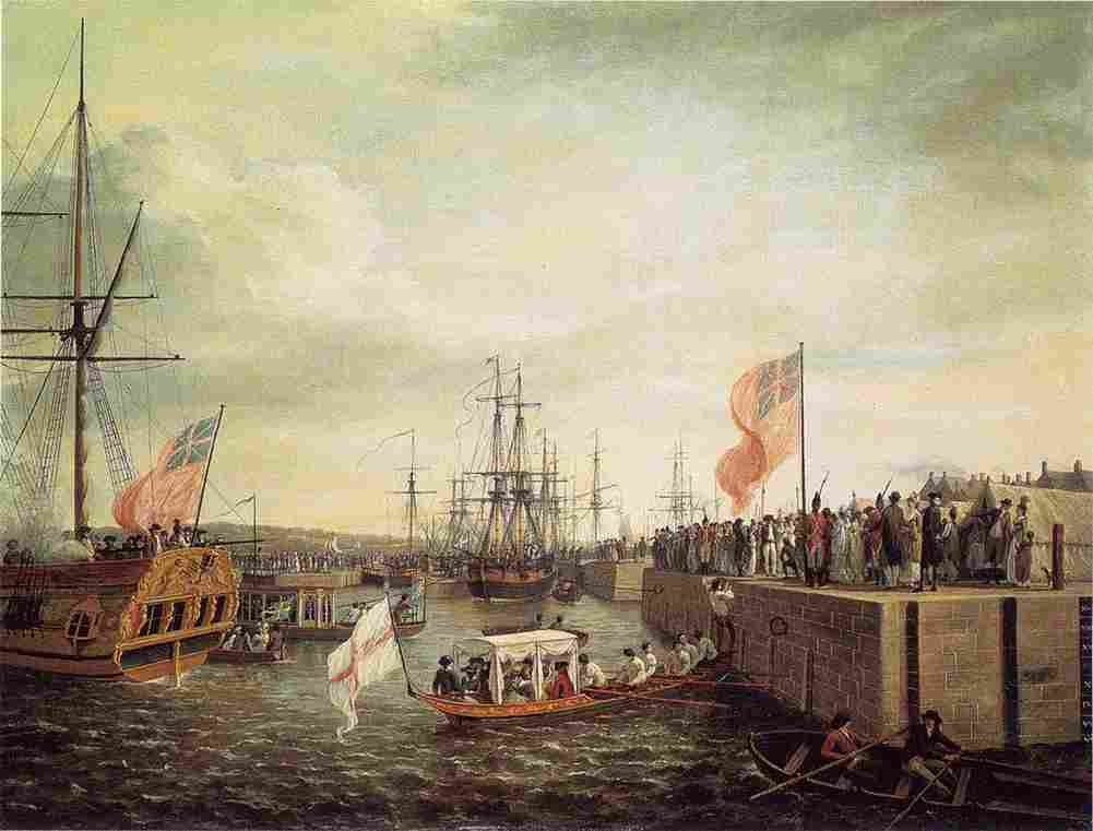 ash Opening of the Ringsend Docks 1796 Art A4 Photo Print
