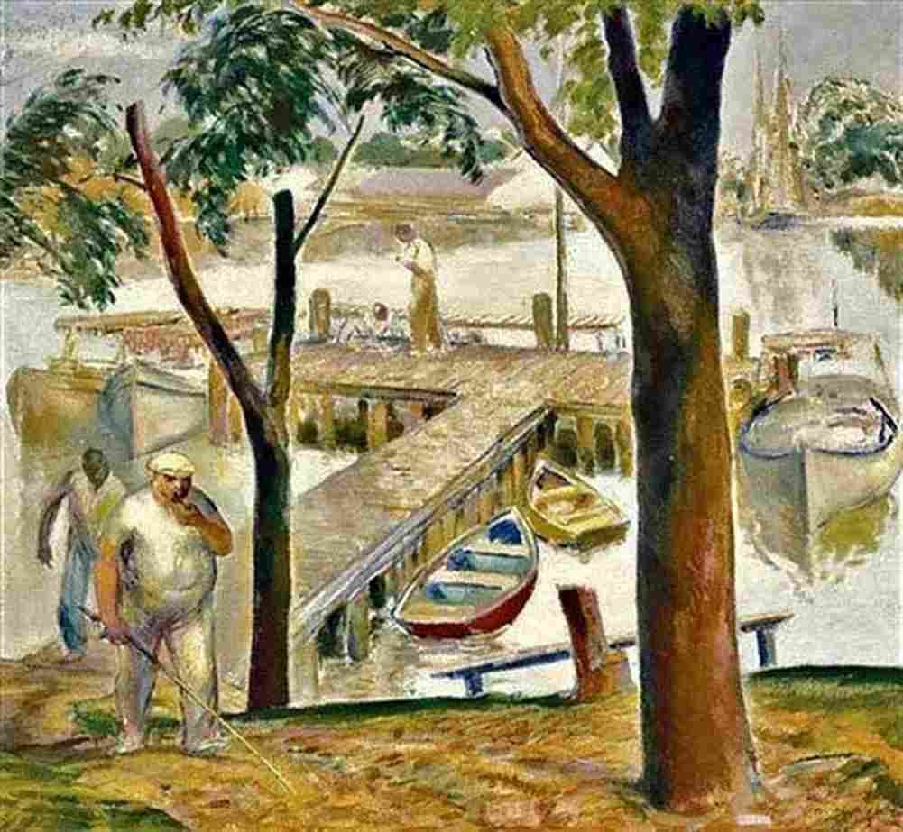 ashe Fishermen Art A4 Photo Print