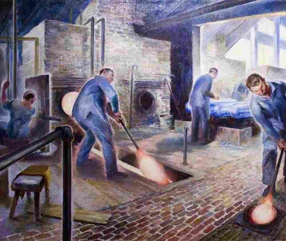 ashe Off Hand Blowing Glass Art A4 Photo Print