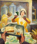 ashe Pot of Tea and Ice Cream Art A4 Photo Print