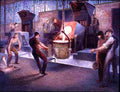 ashe Tapping Induction Furnace Art A4 Photo Print