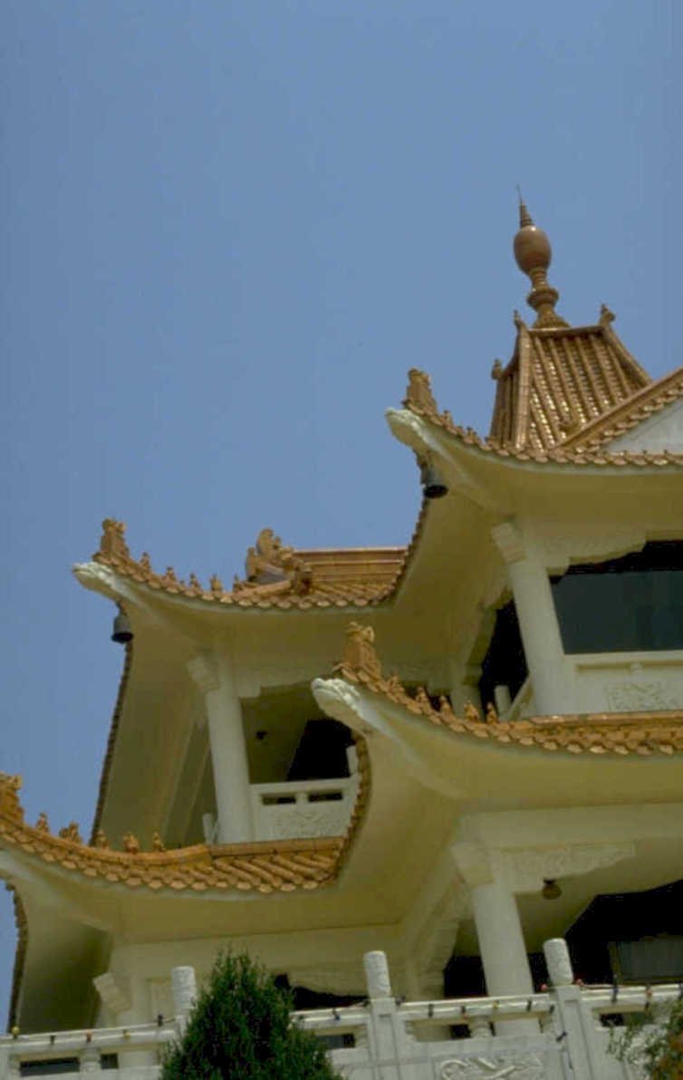 asian pagoda detail 1980s 1990s A4 Photo Print