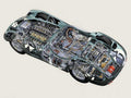 aston martin dbr1 1957 cutaway A4 Photo Print