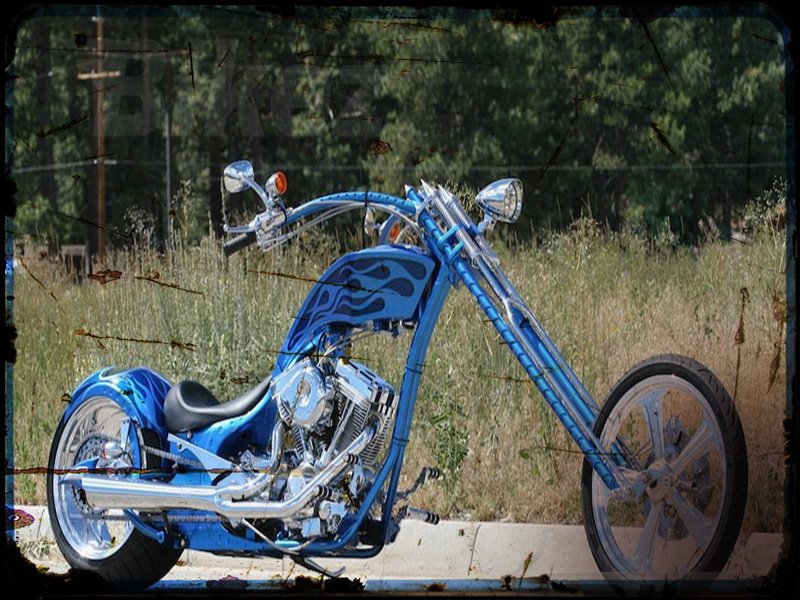 athena chopper 111 efi Big Bear Choppers A4 Photo Print Motorbike Vintage Aged