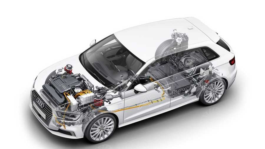 audi a3 sportback etron 2048x1152 cutaway A4 Photo Print