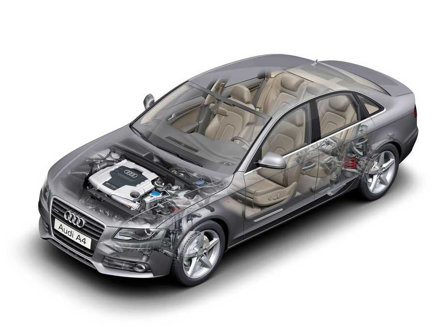 audi a4 cutaway A4 Photo Print