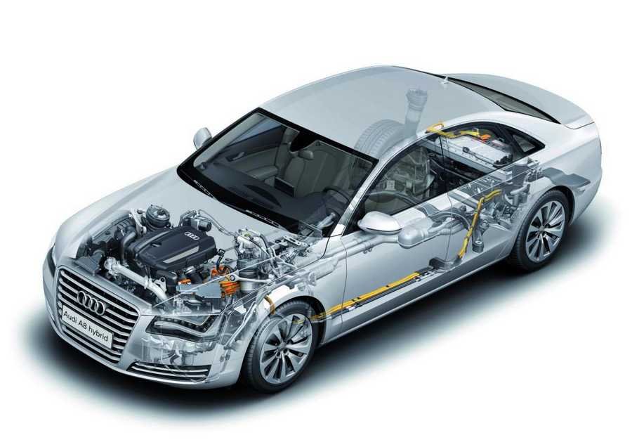 audi a8 cutaway A4 Photo Print