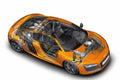 audi r8 cutaway A4 Photo Print