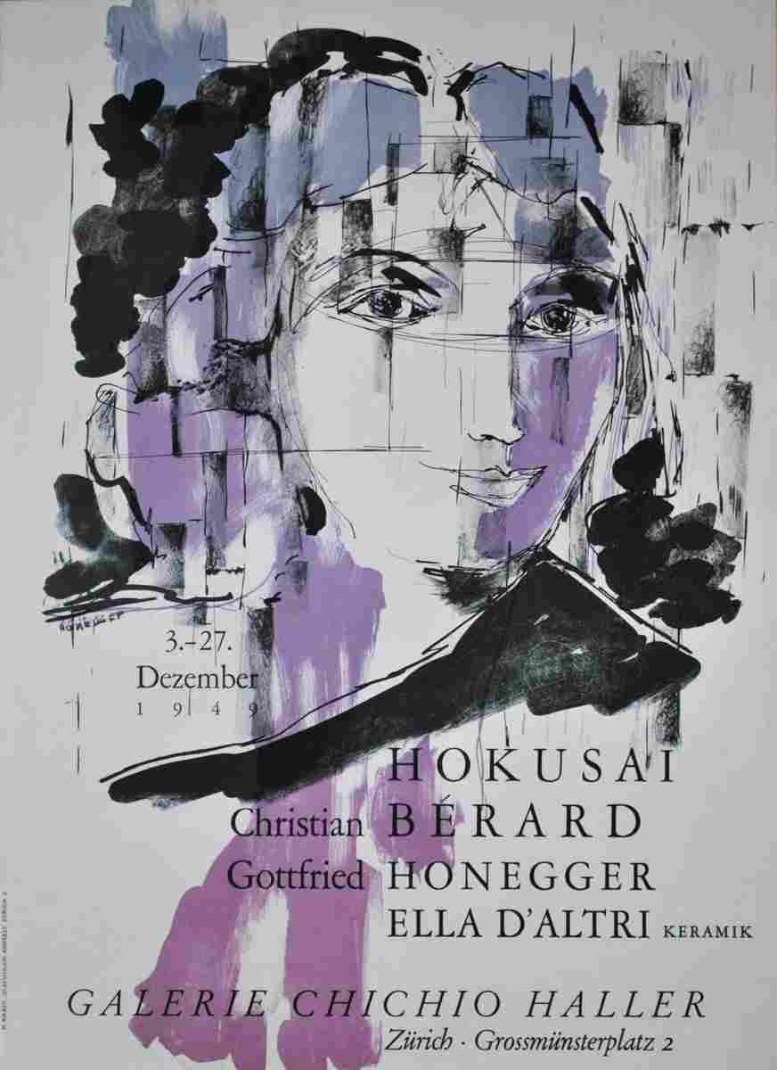 ausstellung zuerich gottfried honegger 1949 4 Advert A4 Photo Print