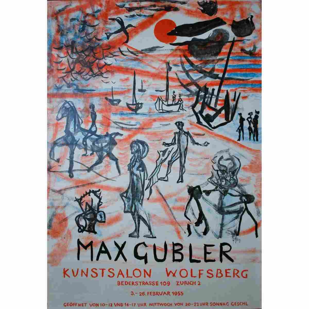 ausstellung zuerich max gubler 1955 2 Advert A4 Photo Print