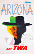 austin briggs arizona twa 1960 4 Advert A4 Photo Print