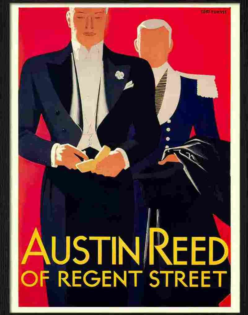austin reed tom purvis 1935 Advert A4 Photo Print