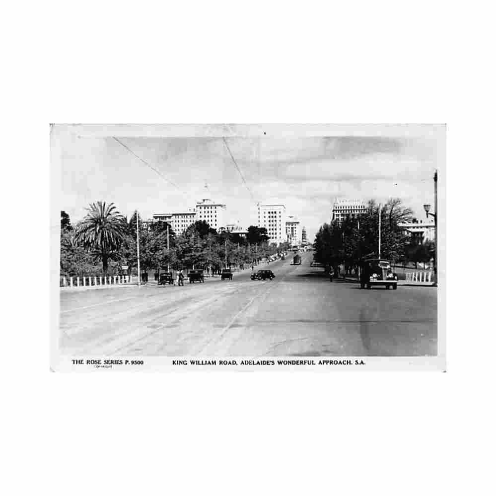 australia adelaide sa king william road the rose series 9500 Vintage A4 Photo Print