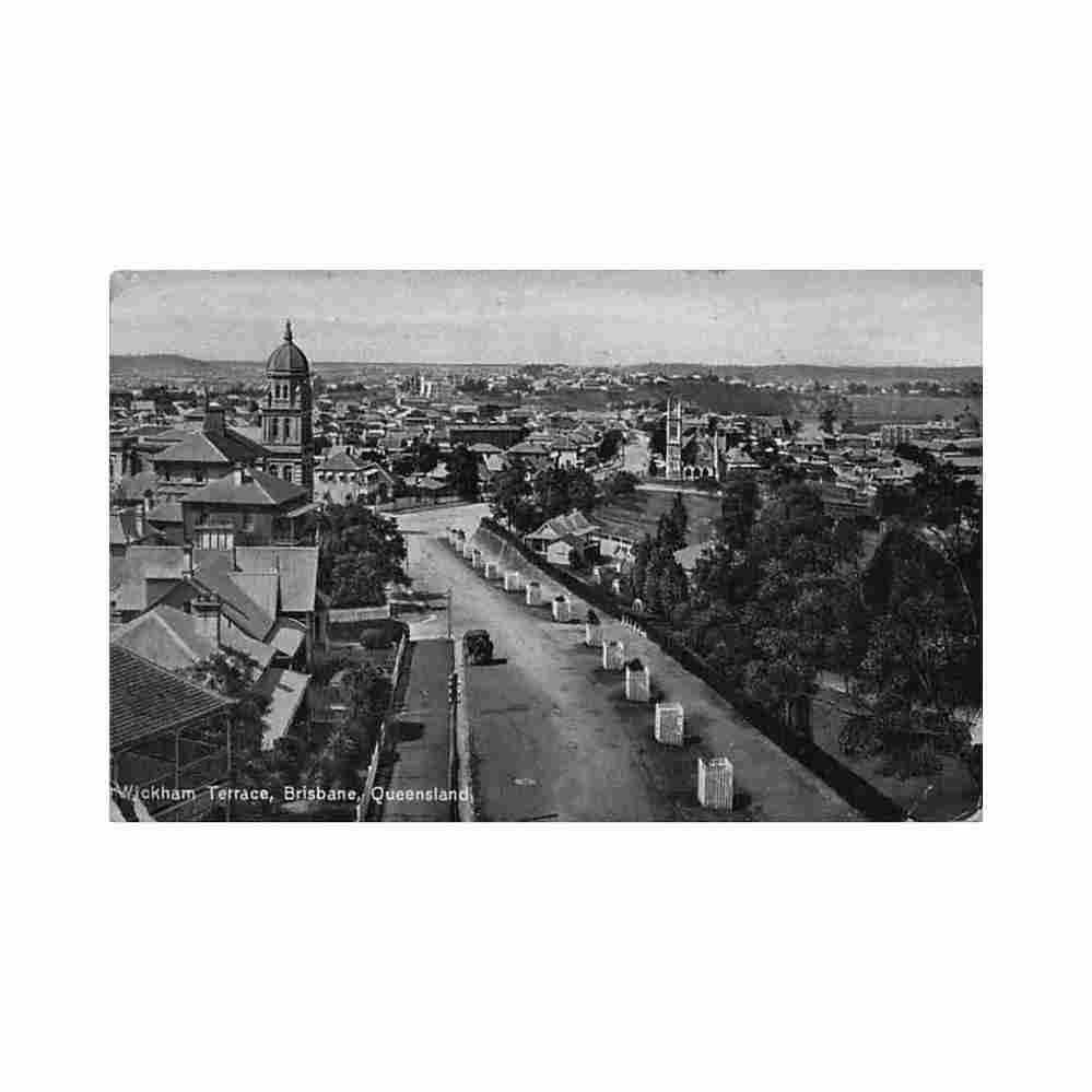 australia brisbane qld wickham terrace shell series Vintage A4 Photo Print