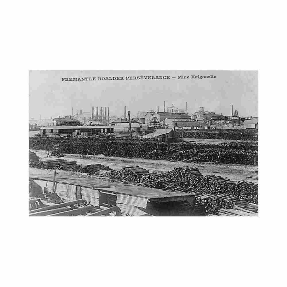 australia kalgoorlie boulder wa gold mine messageries maritimes Vintage A4 Photo Print