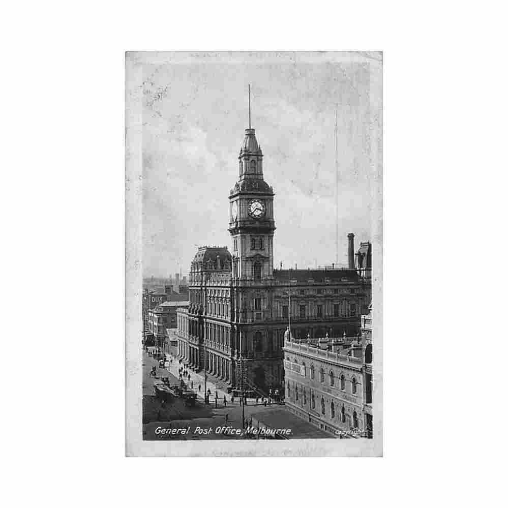australia melbourne vic general post office agj series Vintage A4 Photo Print