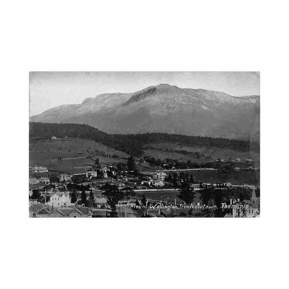 australia new town tas mount wellington w k 1174 Vintage A4 Photo Print