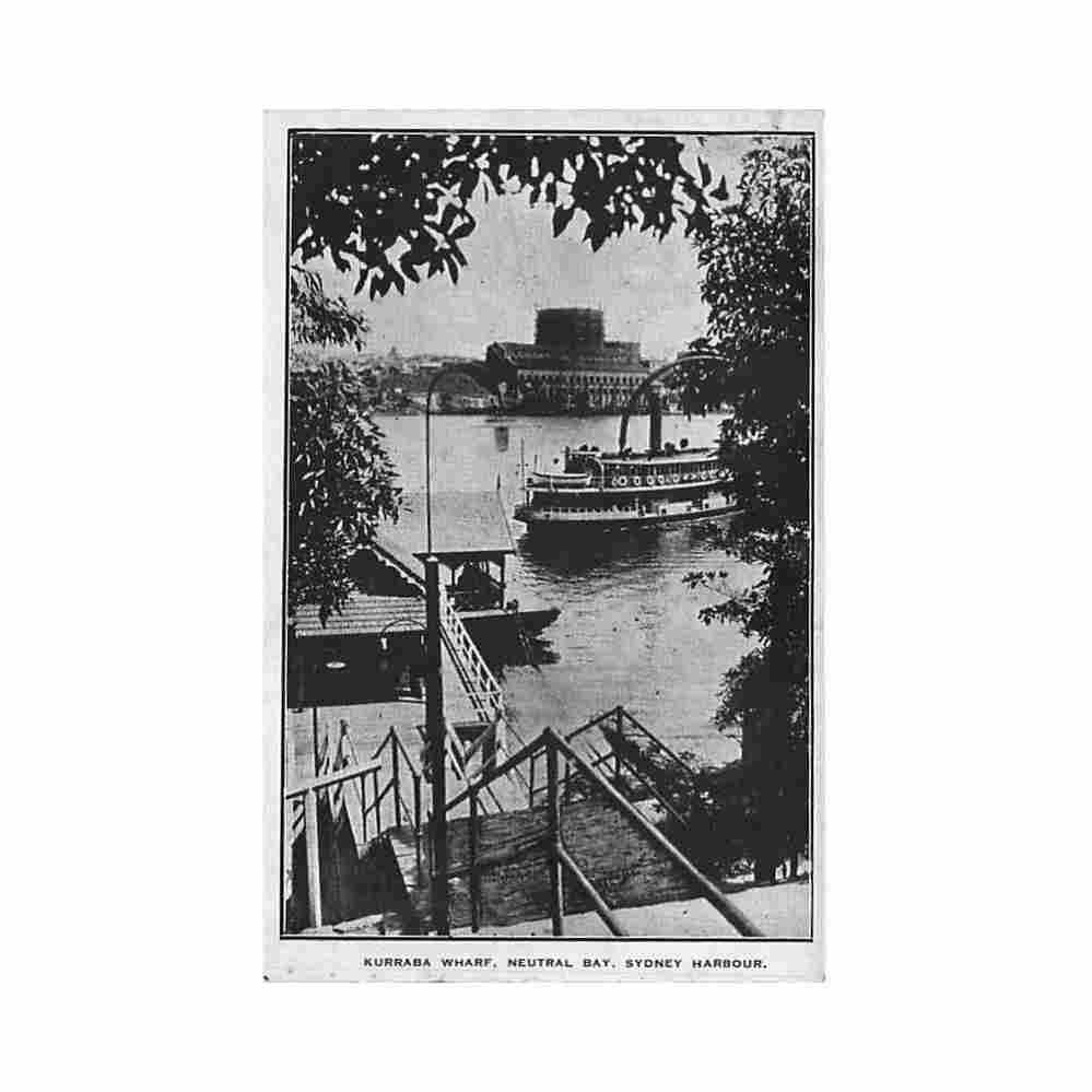australia sydney kurraba wharf neutral bay h phillips Vintage A4 Photo Print