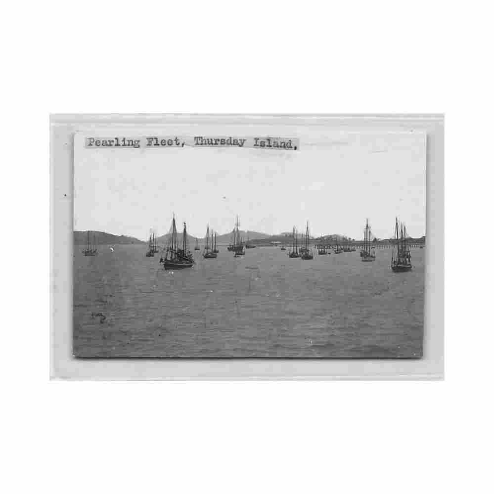 australia thursday island qld pearling fleet nittsuseido co Vintage A4 Photo Print