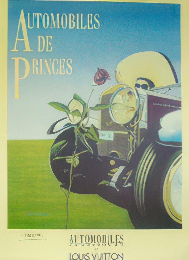 automobiles de princes web Vintage Advert A4 Photo Print