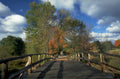 autumn bridge landscape 1980s 1990s A4 Photo Print