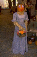 autumn harvest scarecrow 1980s 1990s A4 Photo Print