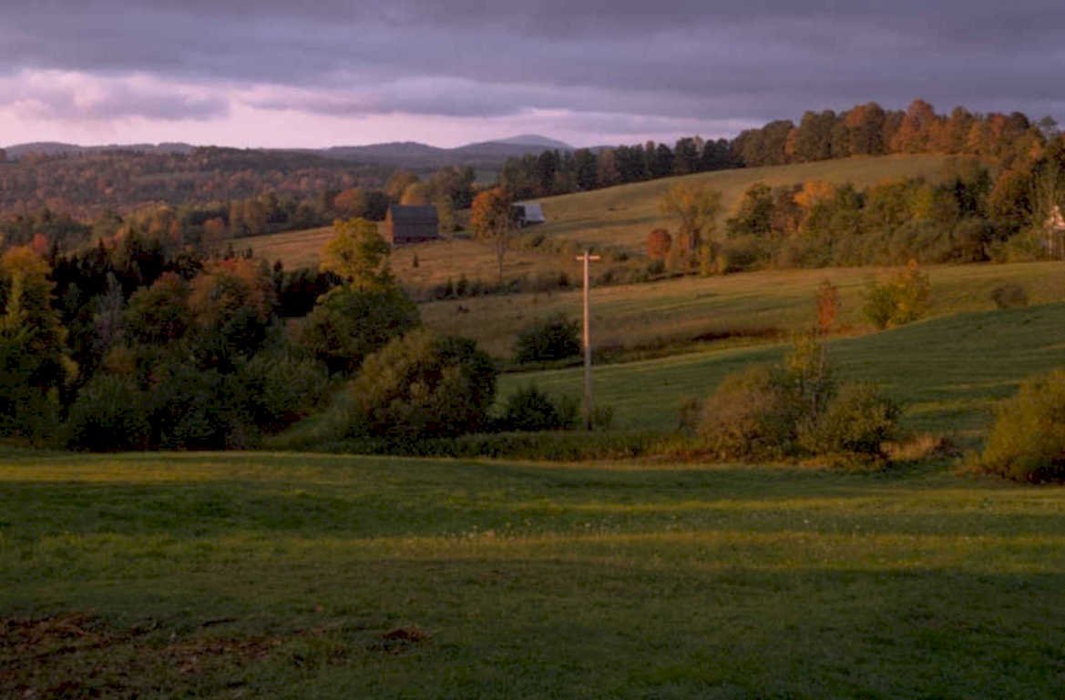 autumn hills pasture 1980s 1990s A4 Photo Print