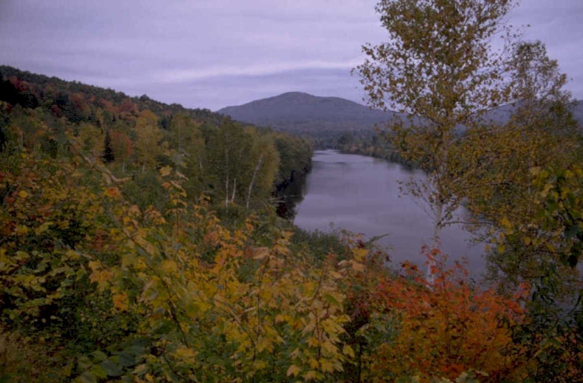 autumn lake mountains 1980s 1990s A4 Photo Print