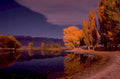 autumn lake reflection 4 1980s 1990s A4 Photo Print
